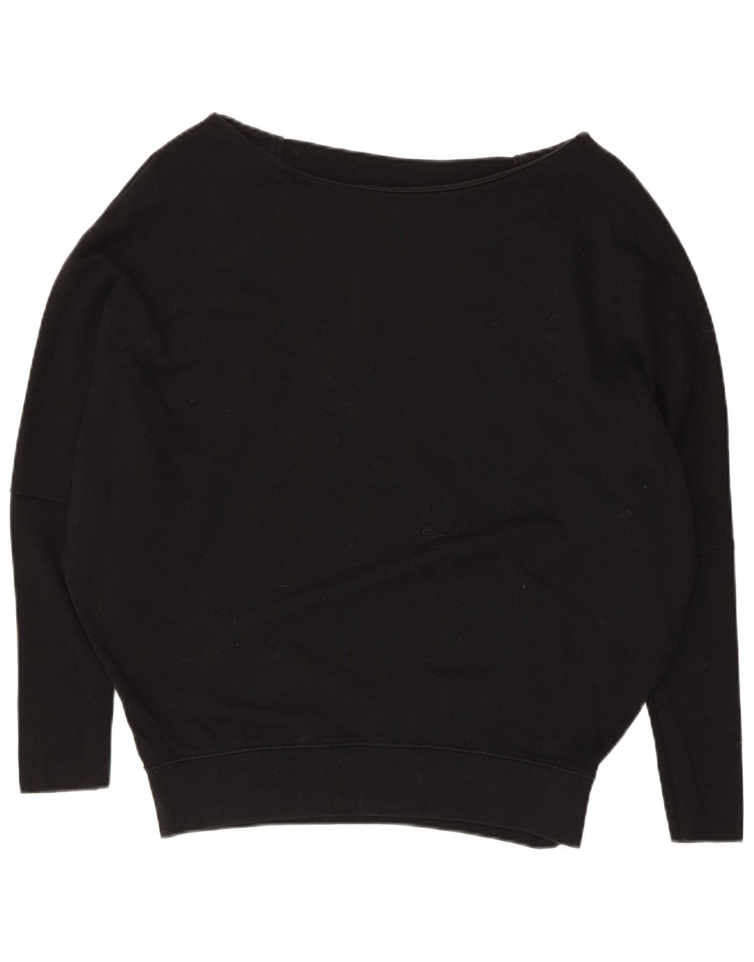 Maglione felpa oversize da donna ALL SAINTS UK 14 cotone nero medio