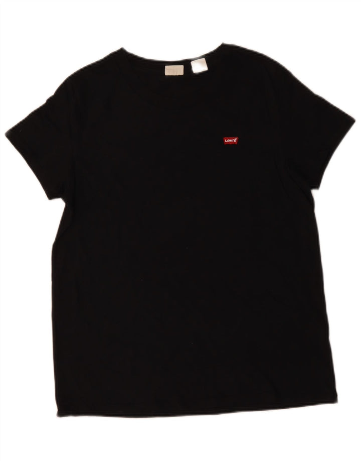 T-shirt da donna Levi's Top UK 14 cotone nero medio