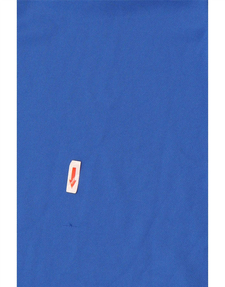 Polo grafica Nike Calcio da uomo, grande, in poliestere color block blu