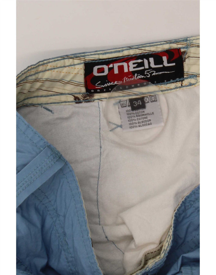 Pantaloni capri dritti da uomo O'Neill W34 L20 cotone blu