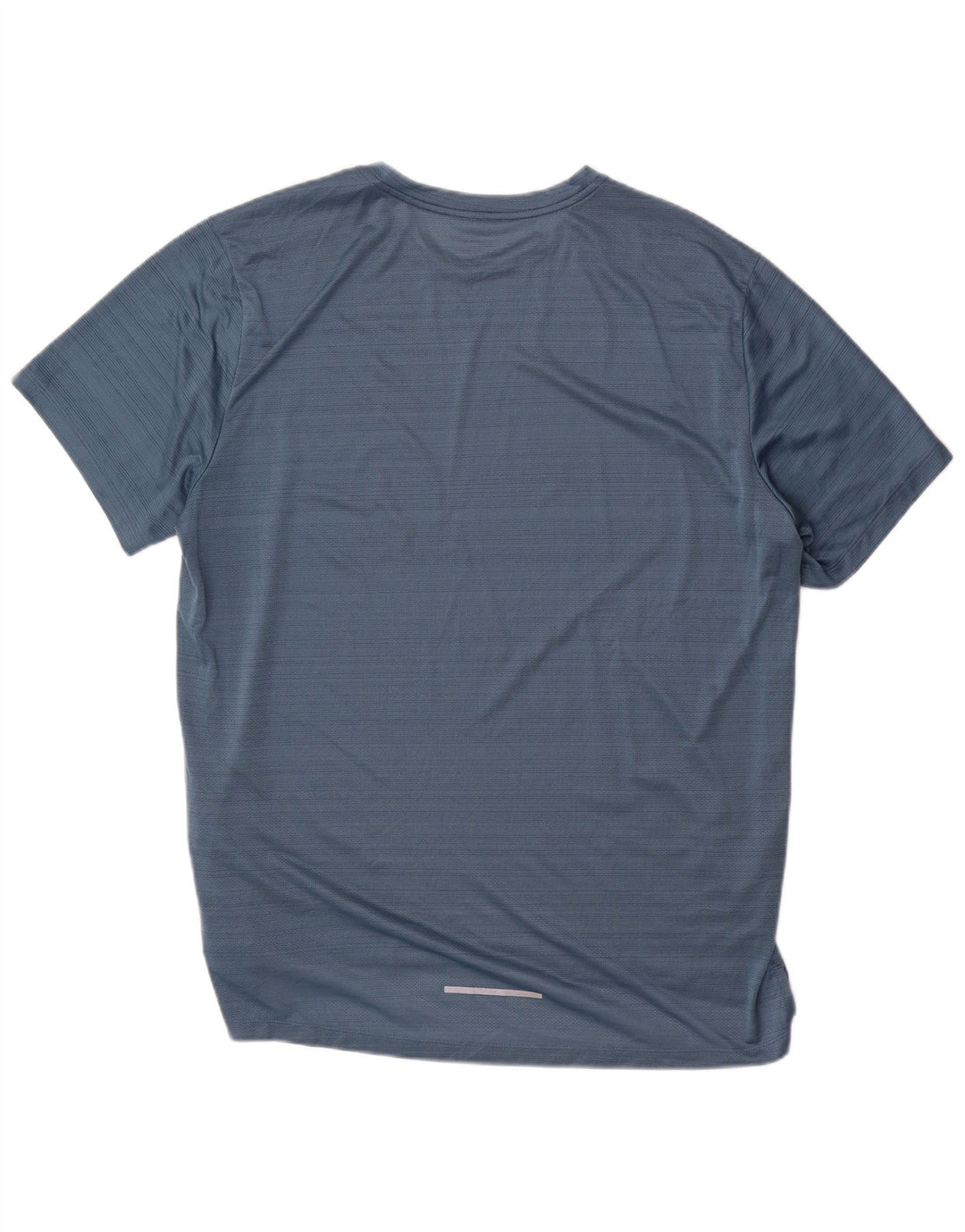 T-shirt Nike da uomo Dri Fit Top XL blu gessato in poliestere