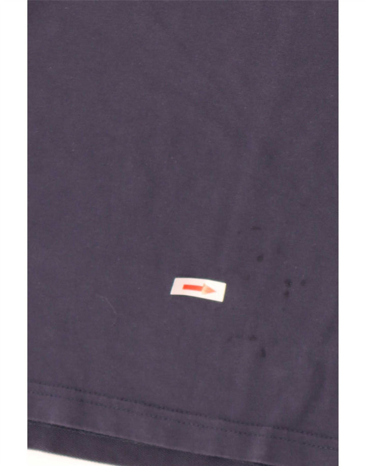 Ellesse Top grafico da uomo con vestibilità regolare, manica lunga, cotone blu navy medio
