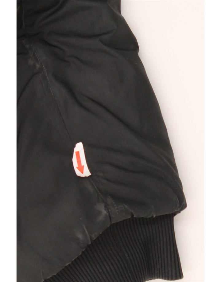 Giacca imbottita con cappuccio da uomo Adidas UK 42 XL poliestere nero