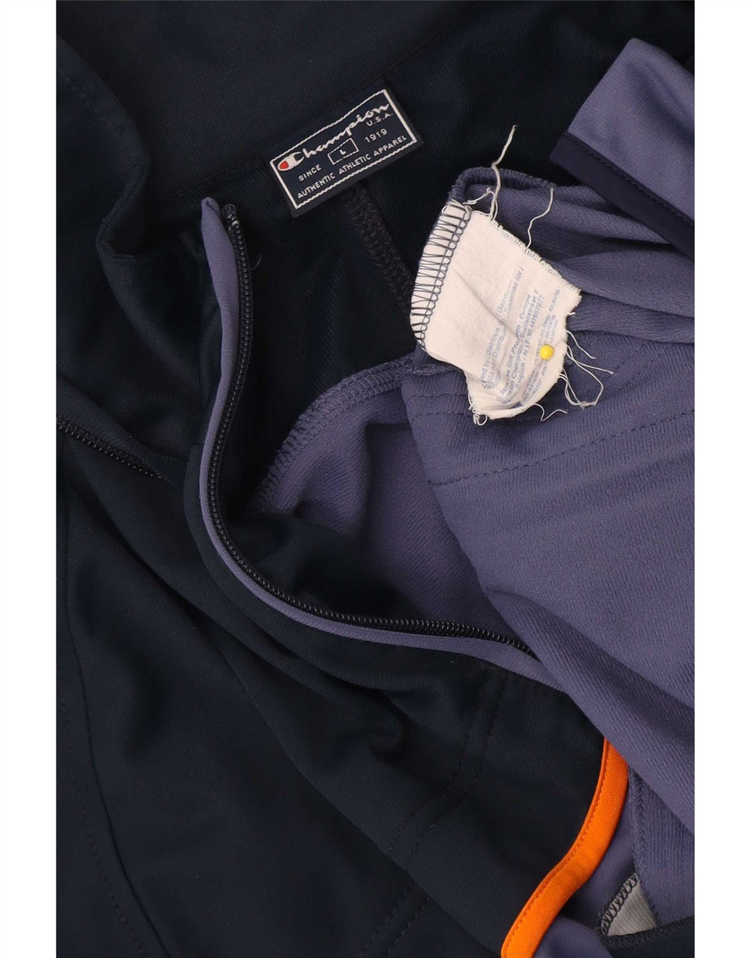 Giacca da tuta da uomo Champion Large in poliestere color block blu navy