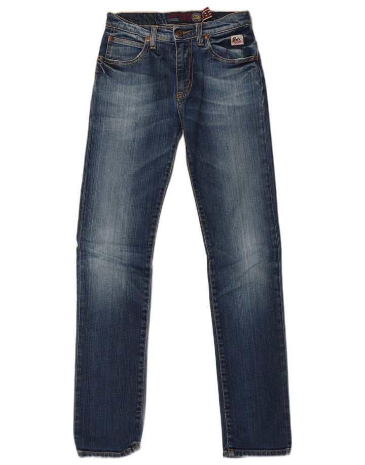 Jeans slim da donna Roy Rogers UK 12 medio W26 L30 cotone blu