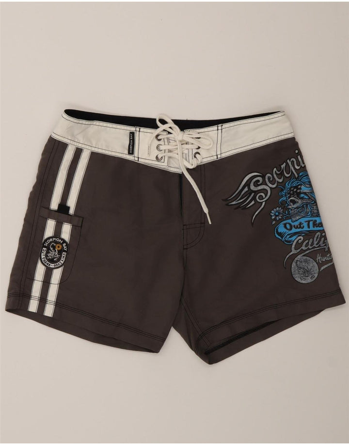 Pantaloncini da bagno grafici da uomo Scorpion Bay Colore grigio medio