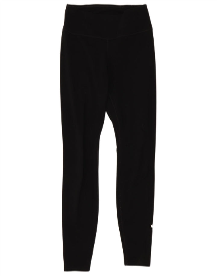 NIKE Womens Leggings UK 4 XS  Black Polyester