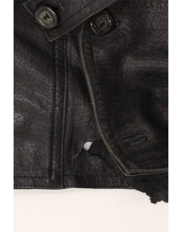 Giacca in pelle da uomo Fibok IT 54 2XL Pelle nera