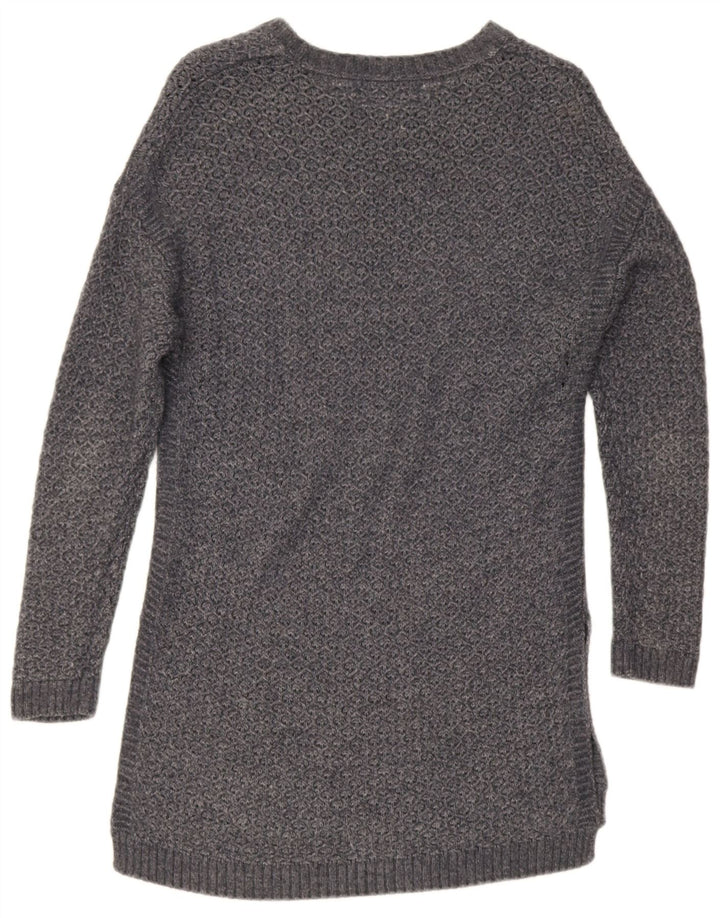 Maglione maglione con scollo a barca lungo da donna Fat Face UK 12 Grigio medio