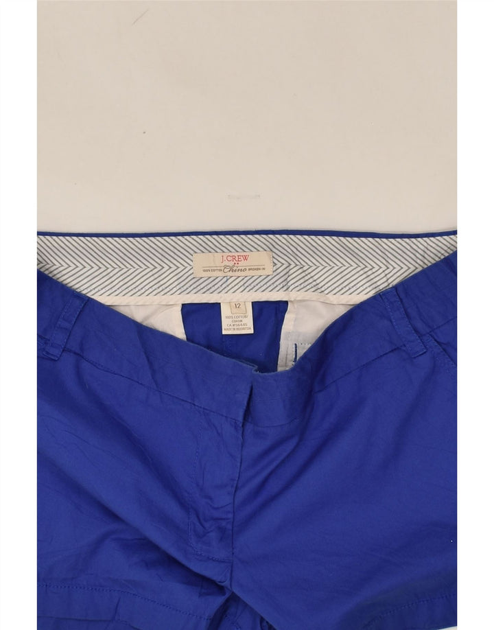 J. CREW Womens Chino Shorts US 12 Large W36  Blue Cotton | Vintage J. Crew | Thrift | Second-Hand J. Crew | Used Clothing | Messina Hembry 