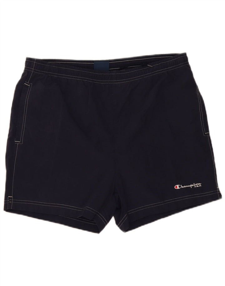 Pantaloncini da bagno da uomo CHAMPION XL blu navy in poliammide