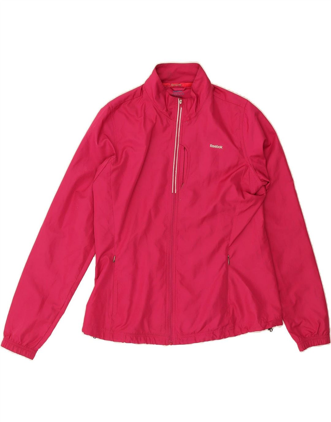 REEBOK Womens Oversized Tracksuit Top Jacket UK 12 Medium  Pink Polyester Vintage Reebok and Second-Hand Reebok from Messina Hembry 