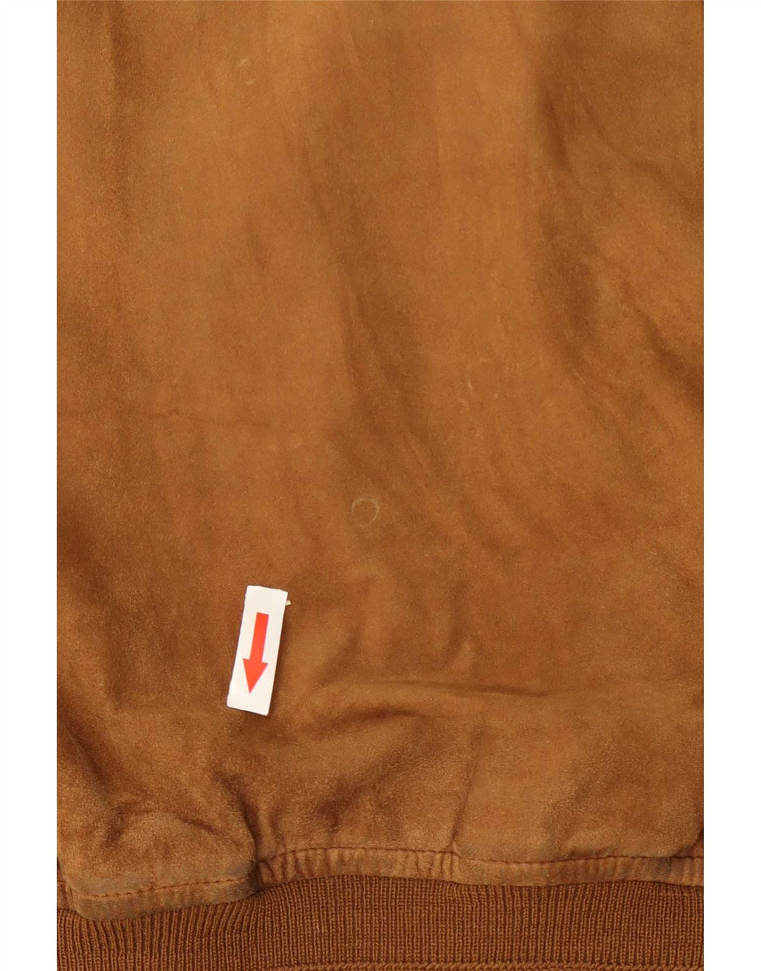Giubbotto bomber vintage in pelle scamosciata da uomo UK 42 XL Beige
