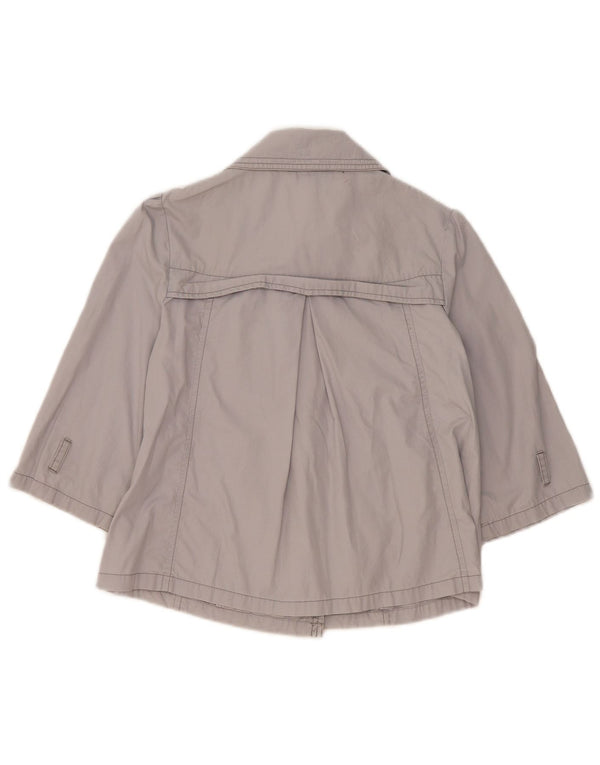 Giacca doppiopetto Marks & Spencer da donna con maniche a 3/4 UK 8 Small Grigio