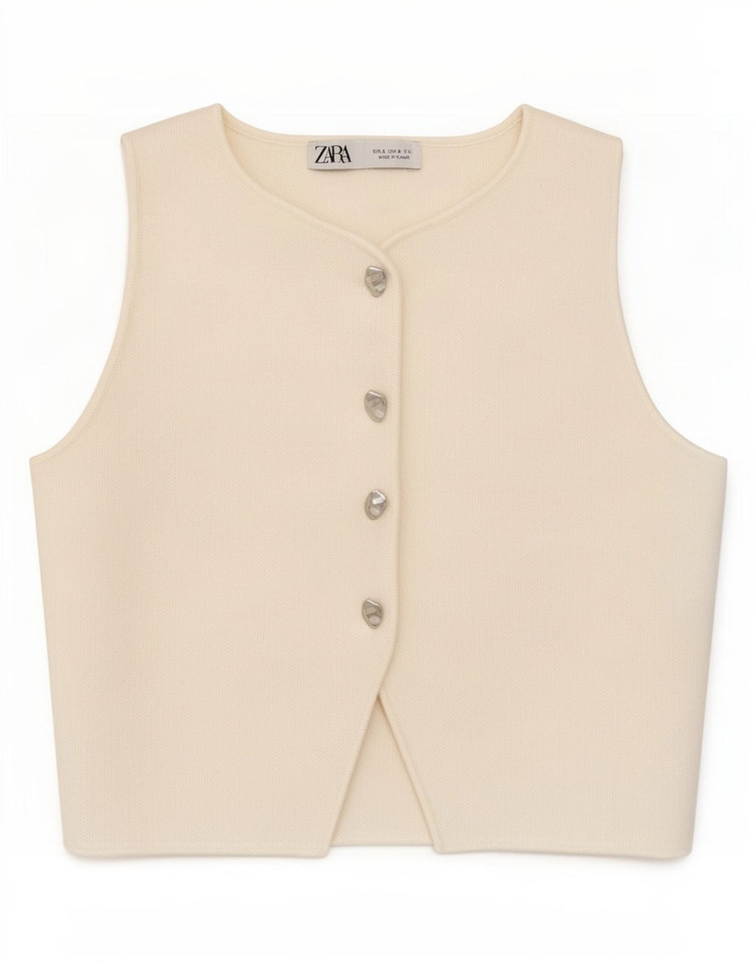 Gilet Zara da donna UK 8 piccolo bianco
