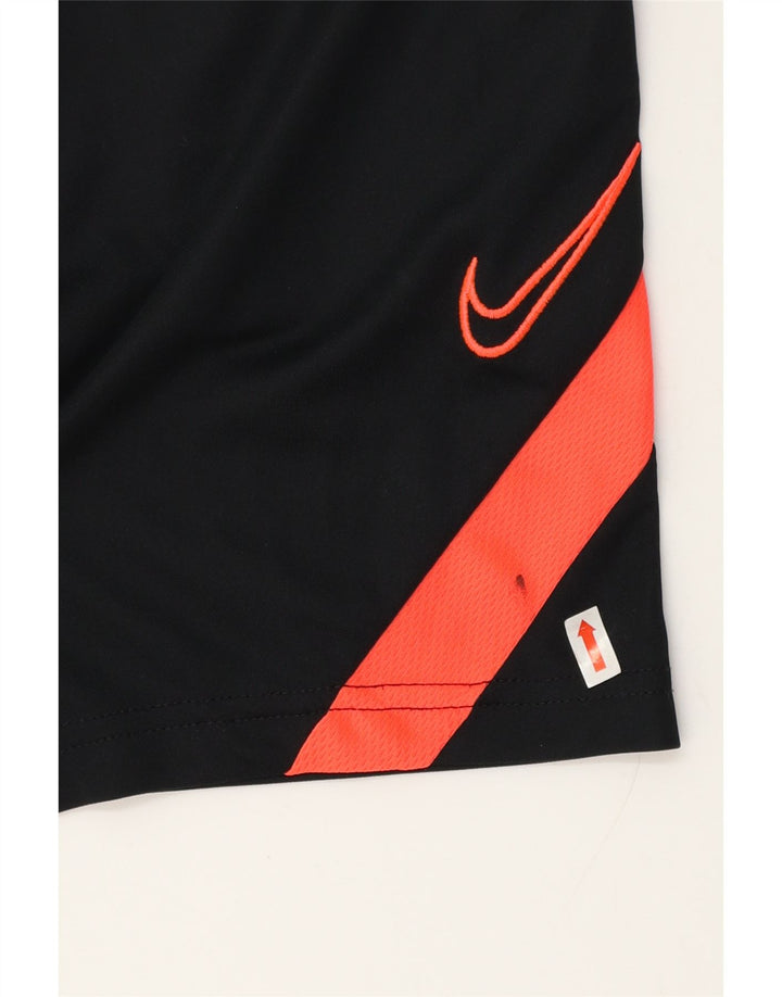 Pantaloncini sportivi Nike da uomo Dri Fit piccoli in poliestere color block nero