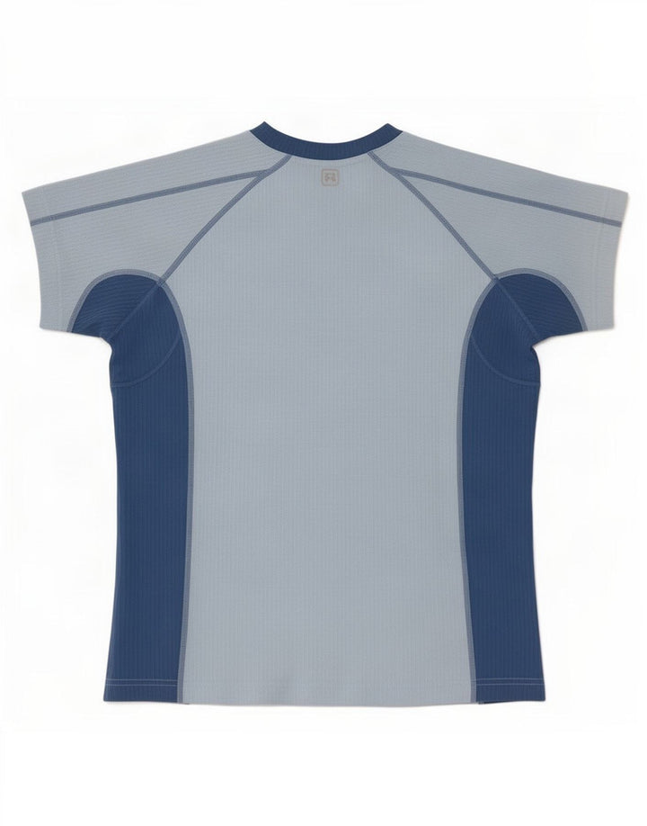 T-shirt da uomo Rohan Top blu medio color block