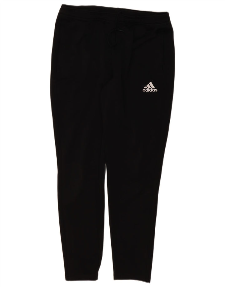 Pantaloni da tuta da uomo Adidas Large neri in poliestere