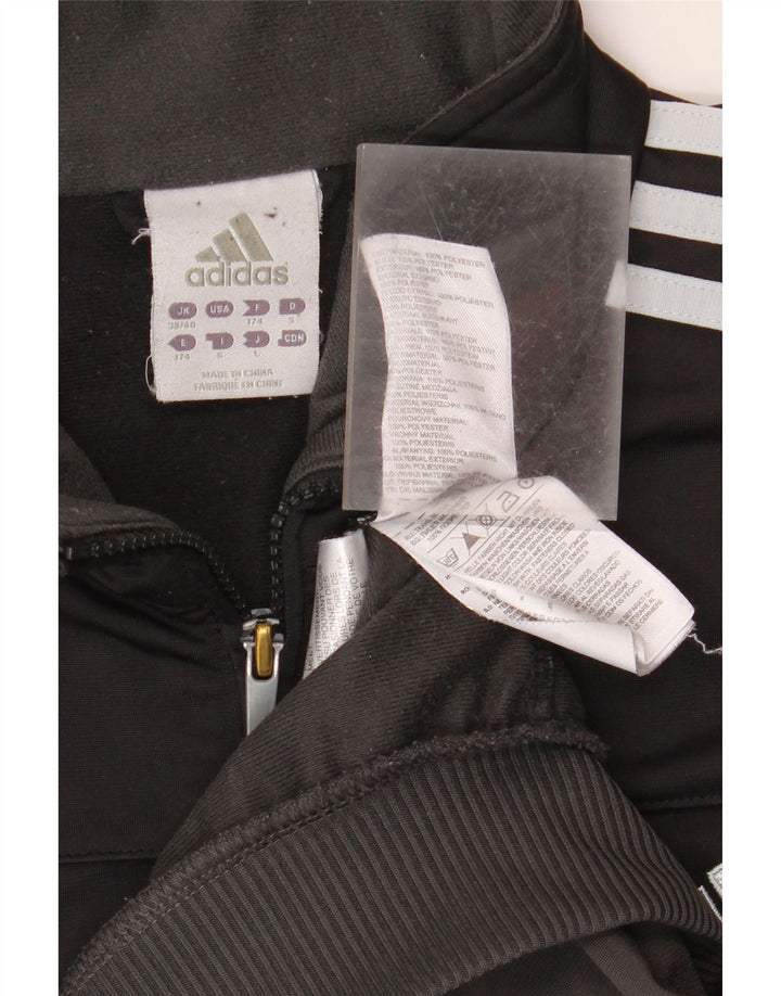 Giacca da tuta da uomo Adidas UK 38/40 Medium Black Colourblock