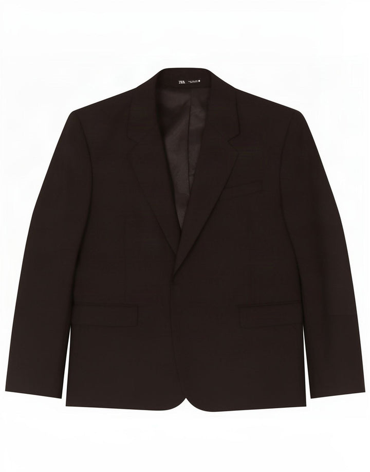 Giacca blazer da uomo Zara EU 52 grande poliestere nero