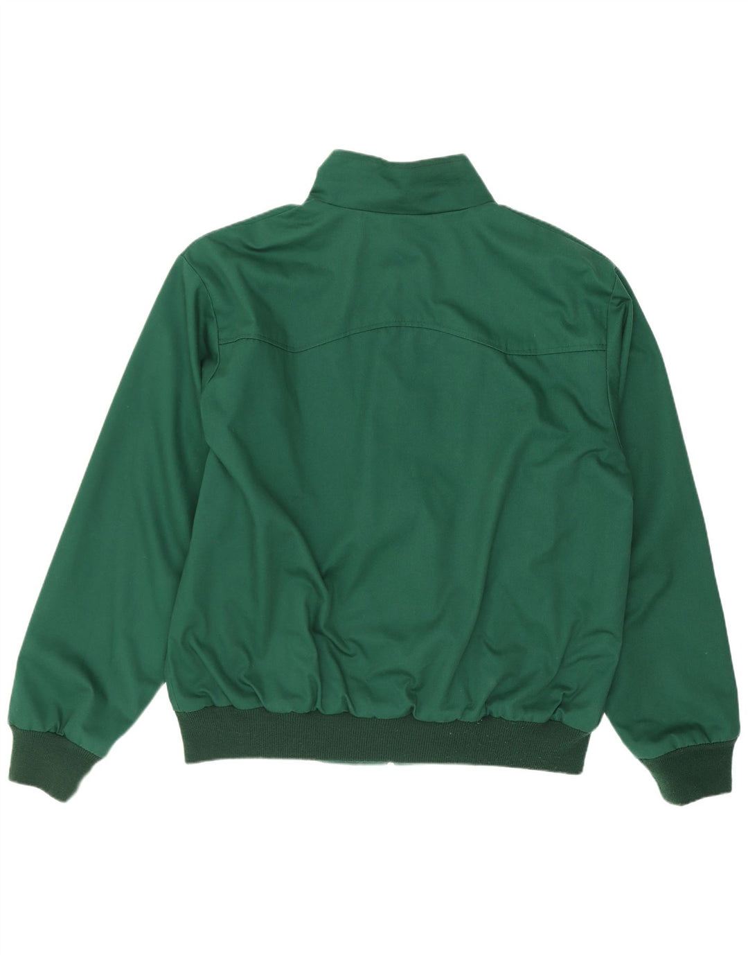 Giubbotto bomber vintage da uomo UK 40 grande verde poliestere retrò