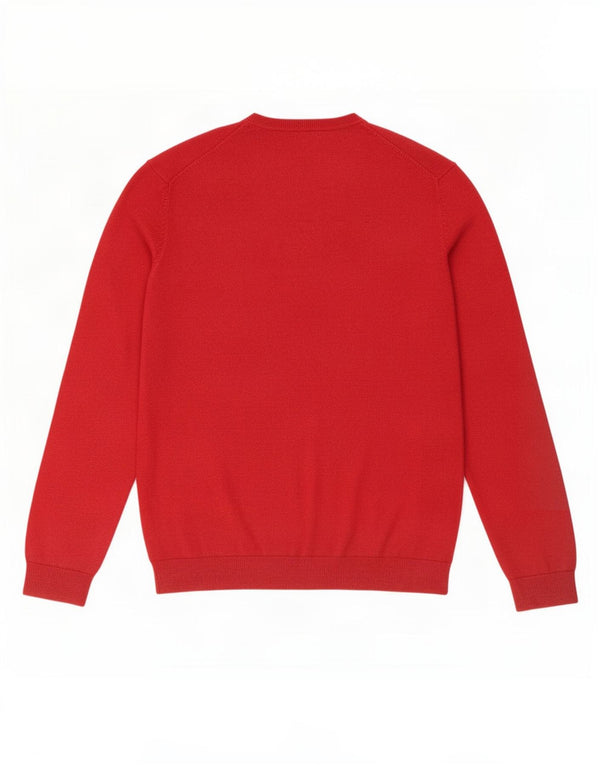 Maglione Gap da uomo con scollo a V XL in cotone rosso