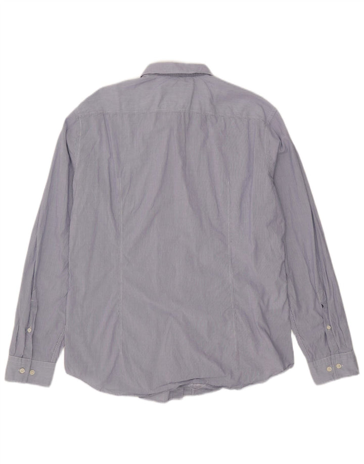 Camicia Hugo Boss da uomo vestibilità regolare XL cotone gessato blu