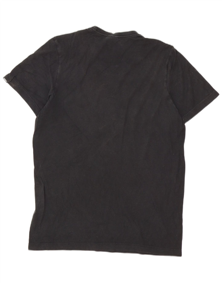 T-shirt grafica da uomo Adidas Top piccola nera