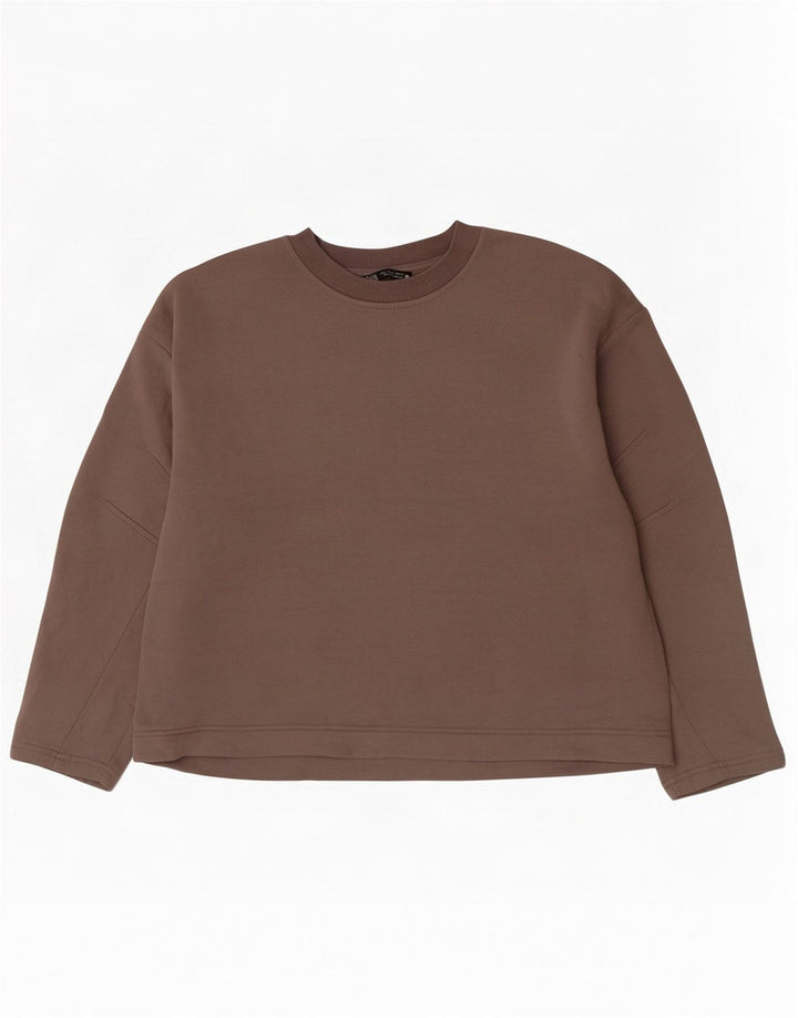 Felpa da donna Zara UK 14 Cotone grigio medio