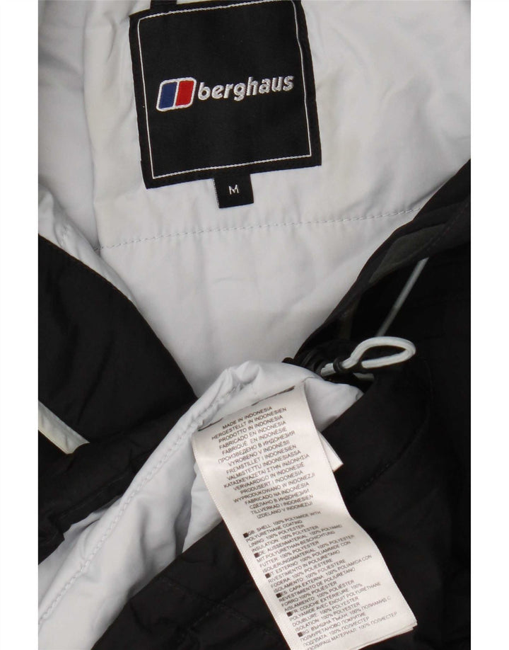 Giacca a vento con cappuccio da uomo Berghaus UK 38 media nera in poliammide