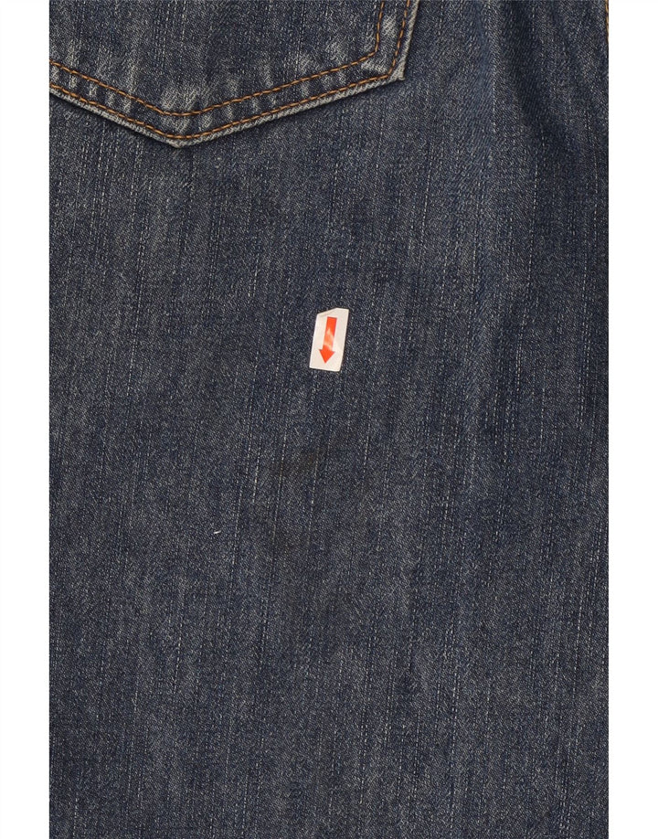 Jeans dritti da uomo Wrangler W32 L32 cotone blu navy