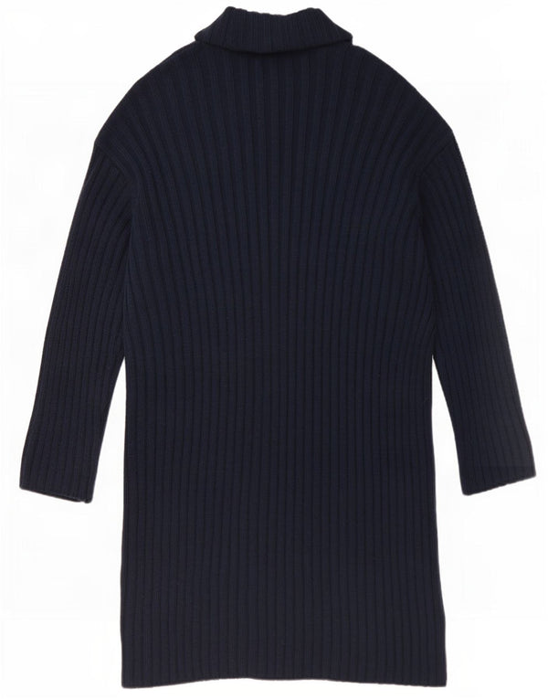 Abito maglione a maniche lunghe da donna Marks & Spencer UK 12 blu navy medio