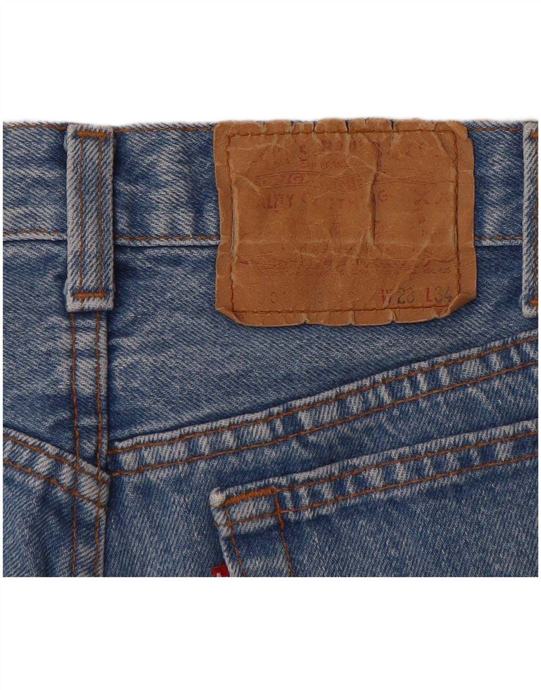 Pantaloncini di jeans Levi's 501 da donna W28 Blu medio