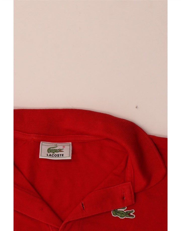 Polo Lacoste da bambino 9-10 anni in cotone rosso