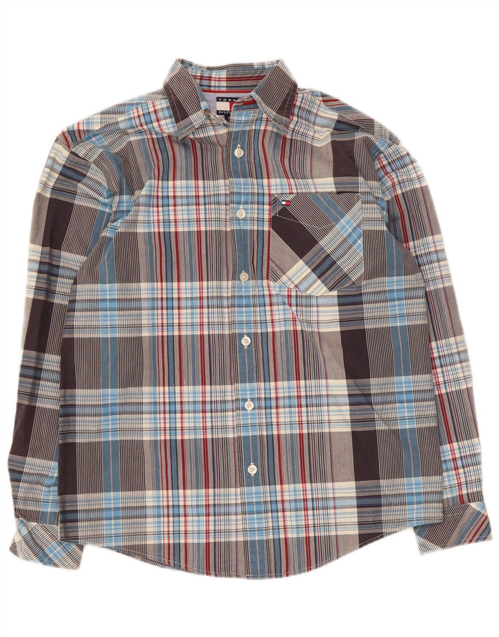 Camicia da bambino Tommy Hilfiger 11-12 anni in cotone scozzese medio multicolore