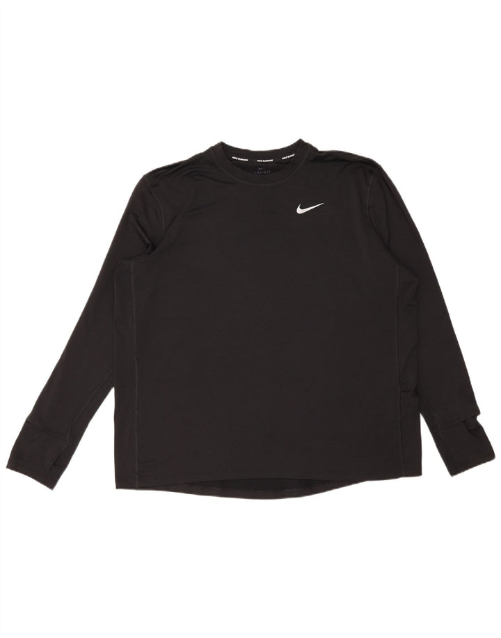 Maglia Nike Dri Fit da uomo a maniche lunghe XL nera