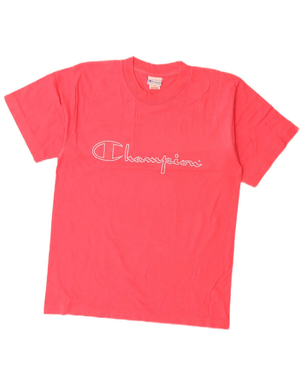 T-shirt grafica da uomo Champion Top piccola in cotone rosa