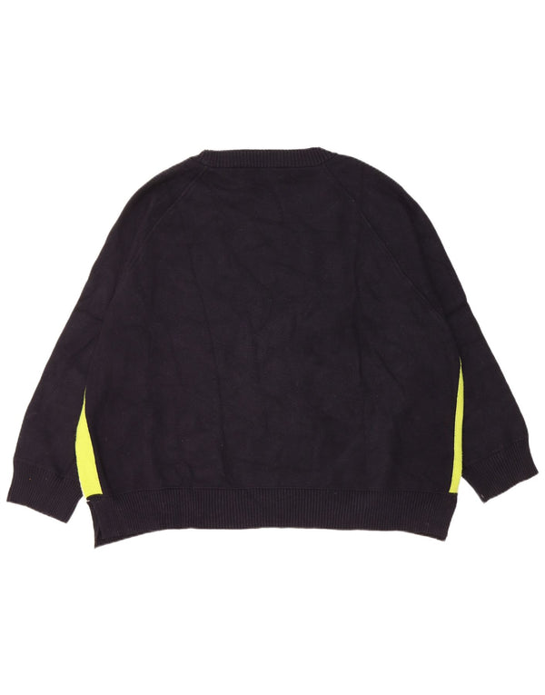 Maglione Zara da donna con scollo a barca, UK 10, piccolo, colore blu navy