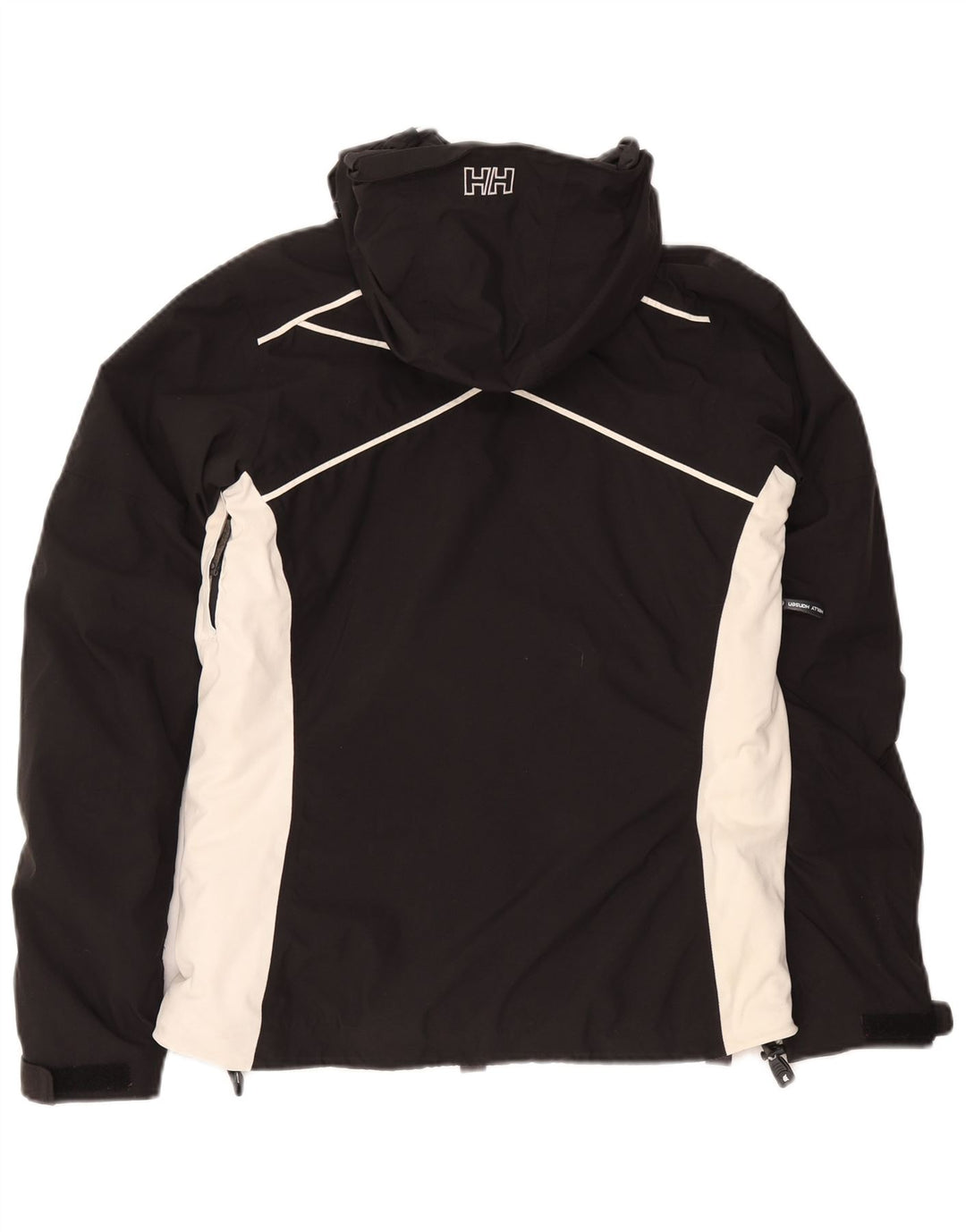 Giacca antipioggia grafica da donna Helly Hansen UK 10 Small Black Colourblock