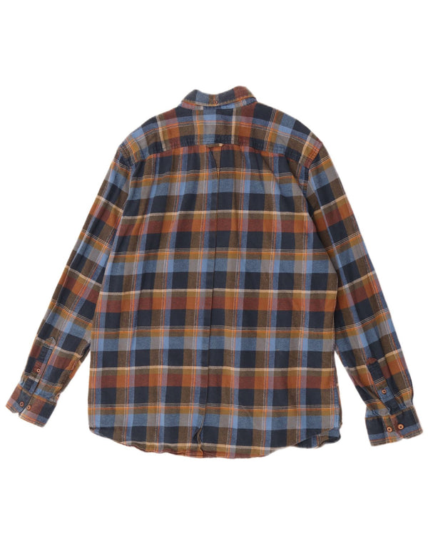 Camicia in flanella da uomo Ben Sherman XL in cotone a quadri multicolore