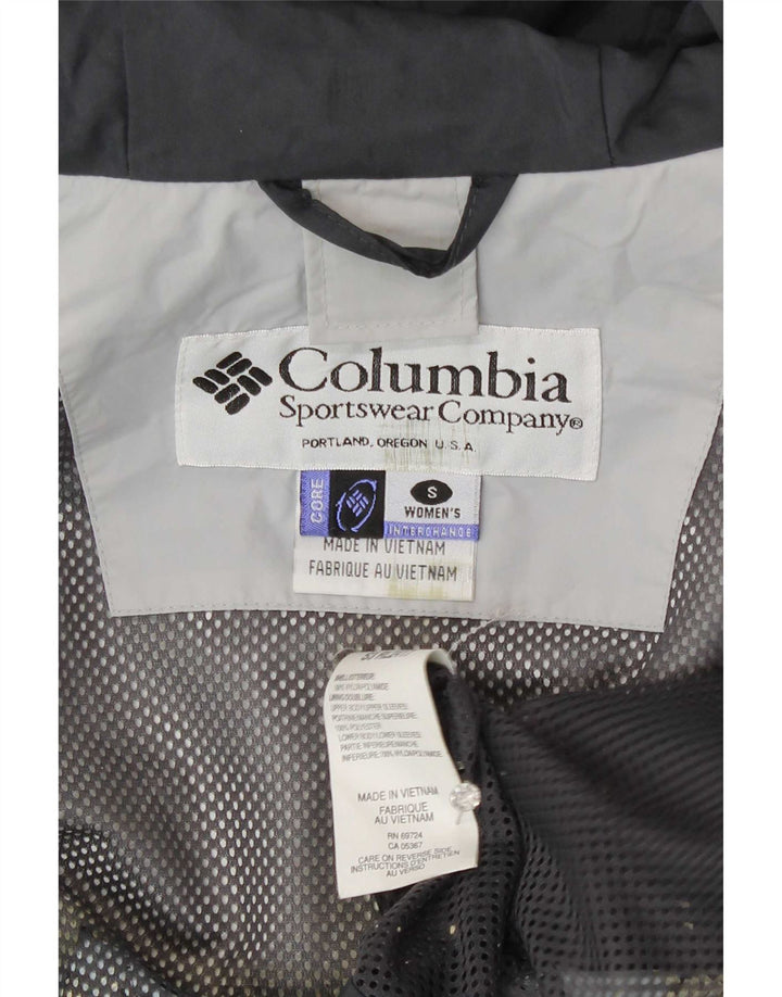 Giacca antipioggia con cappuccio Columbia Interchange da donna UK 10 Small Grey Colourblock