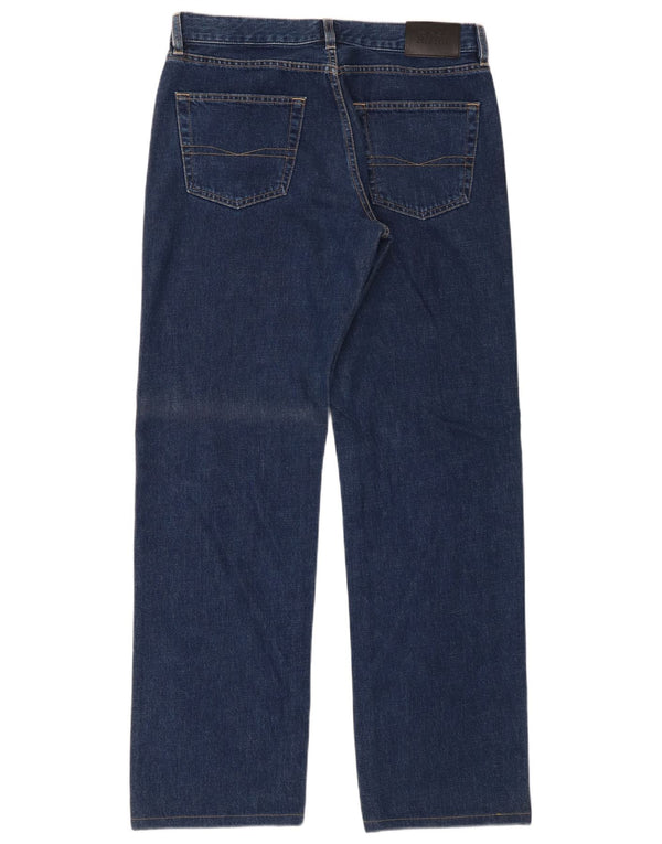 Hugo Boss Jeans dritti da uomo Texas W34 L34 cotone blu navy