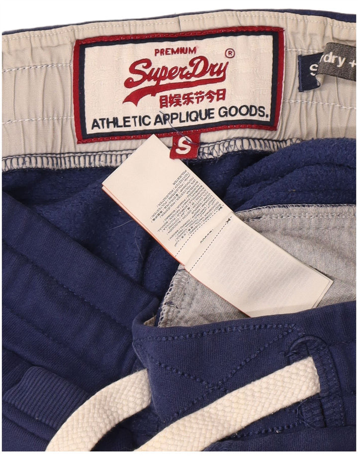 Pantaloni da tuta da uomo con grafica Superdry Joggers Small in cotone blu