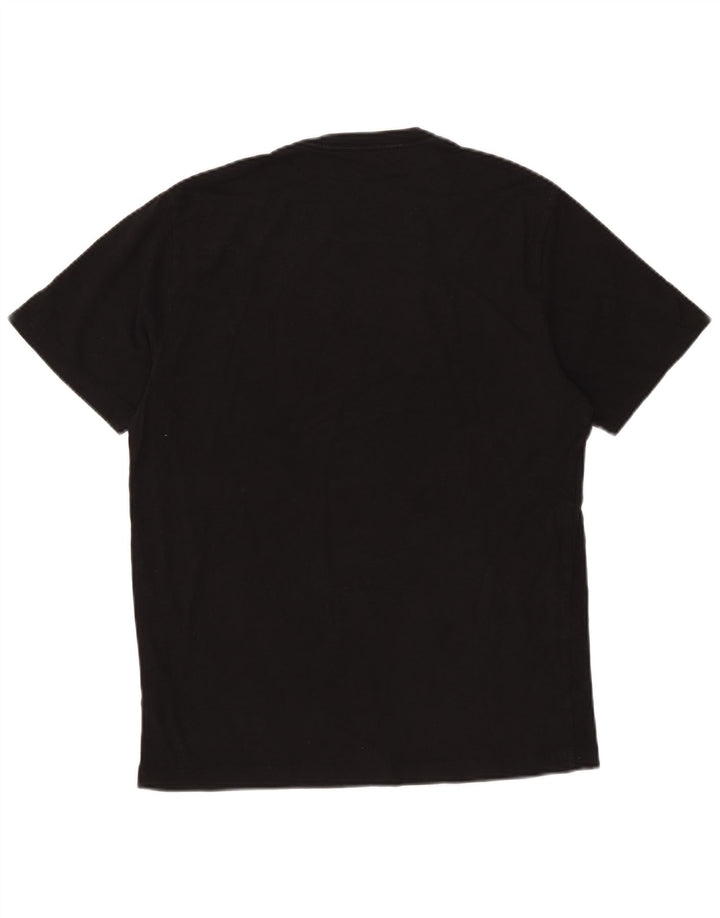 T-shirt grafica da uomo True Religion Top in cotone nero medio