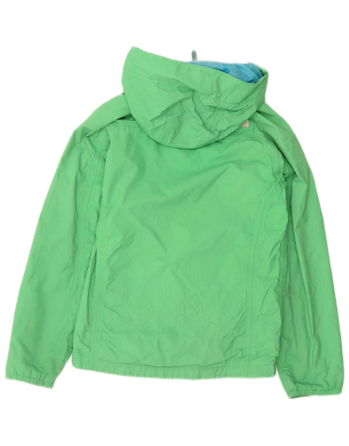 Giacca antipioggia con cappuccio The North Face per ragazze 10-11 anni in nylon verde medio