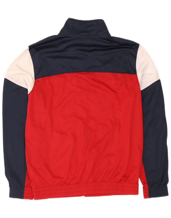 Giacca da tuta da uomo Diadora Large rossa in poliestere color block