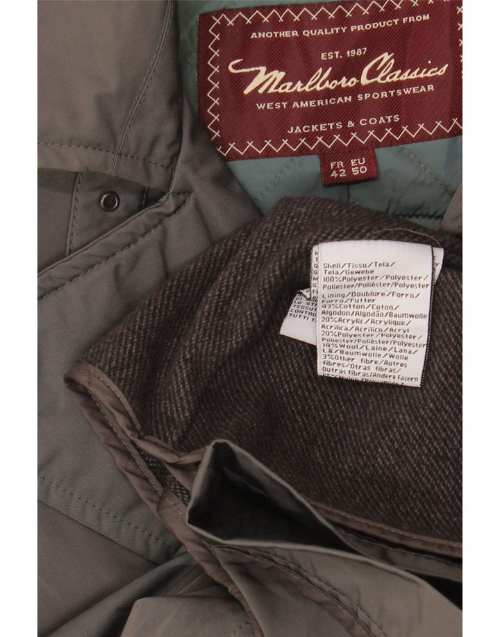 Trench da donna Marlboro Classics EU 50 Large Grigio Poliestere