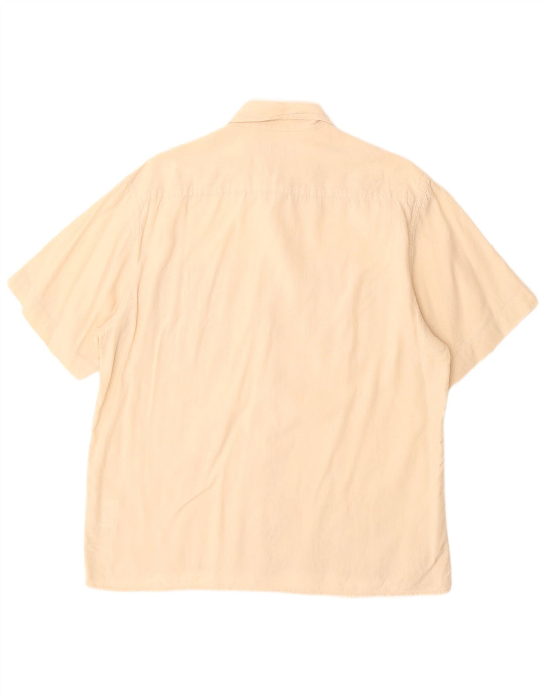 Camicia a maniche corte da uomo Wrangler in lino beige medio