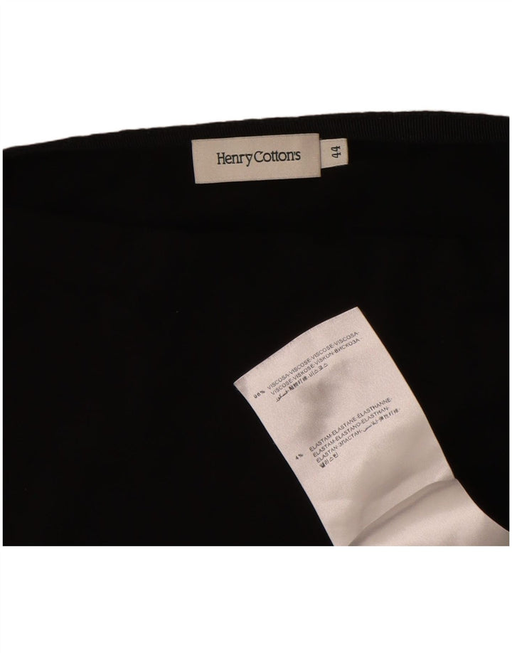 T-shirt da donna Henry Cottons IT 44 media viscosa nera