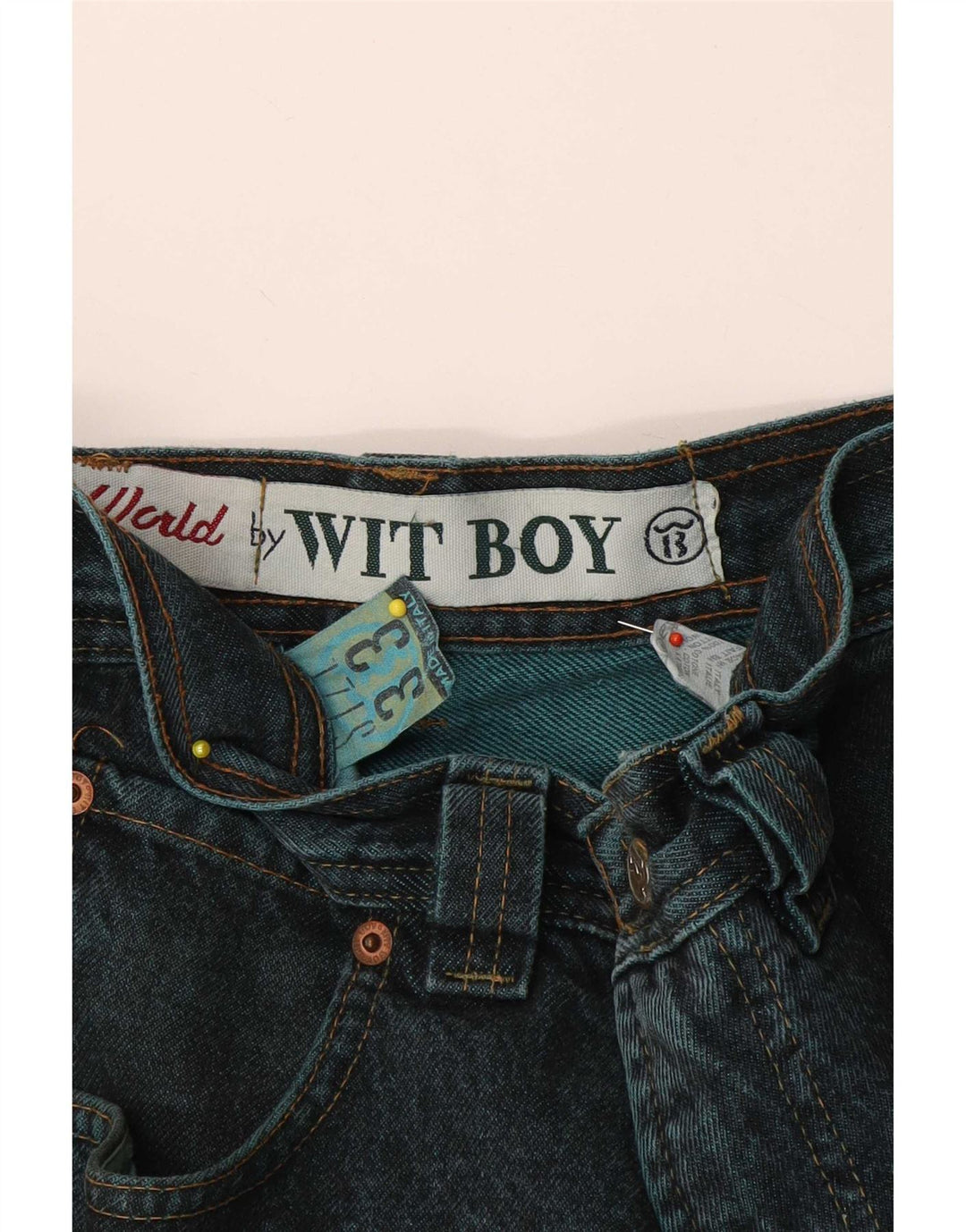 Jeans affusolati da uomo Wit Boy W33 L31 cotone blu